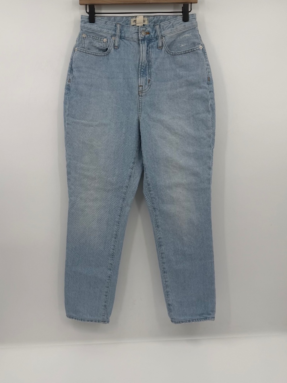 Madewell The Curvy Perfect Vintage Jeans Women 26 Blue Light Wash Tapered Denim